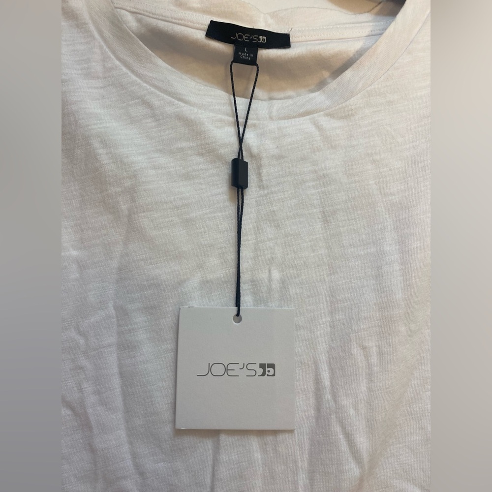 NWT JOEs The Arden Slub Sleeveless Tee White Size Large - Picture 9 of 13